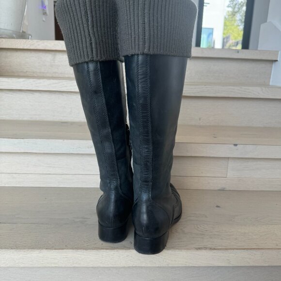 Cole Haan Nike Air Sole Whitley Knit Cuff Knee High Slip On Boots Size 8 - Picture 7 of 16